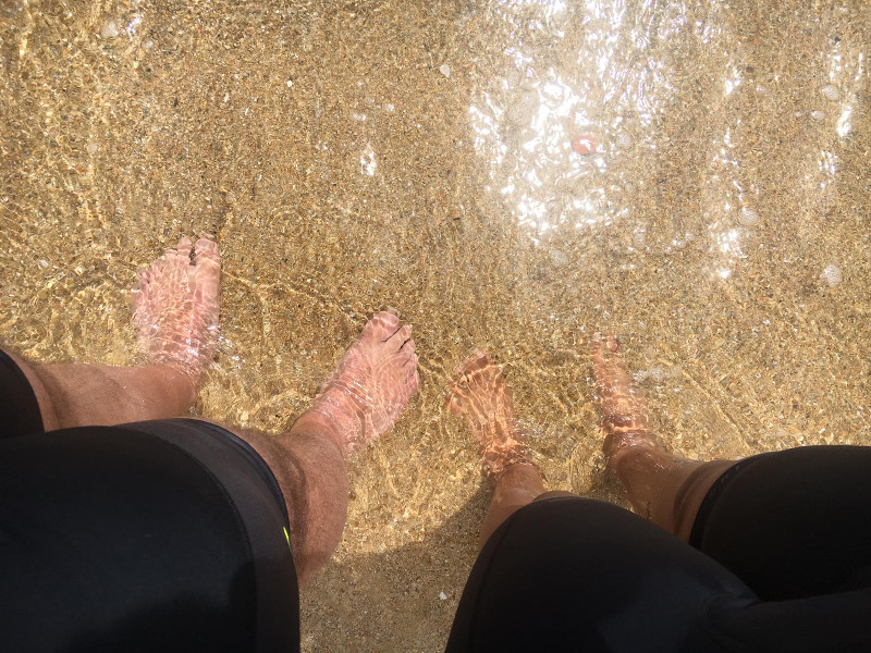 Les pieds dans l’eau